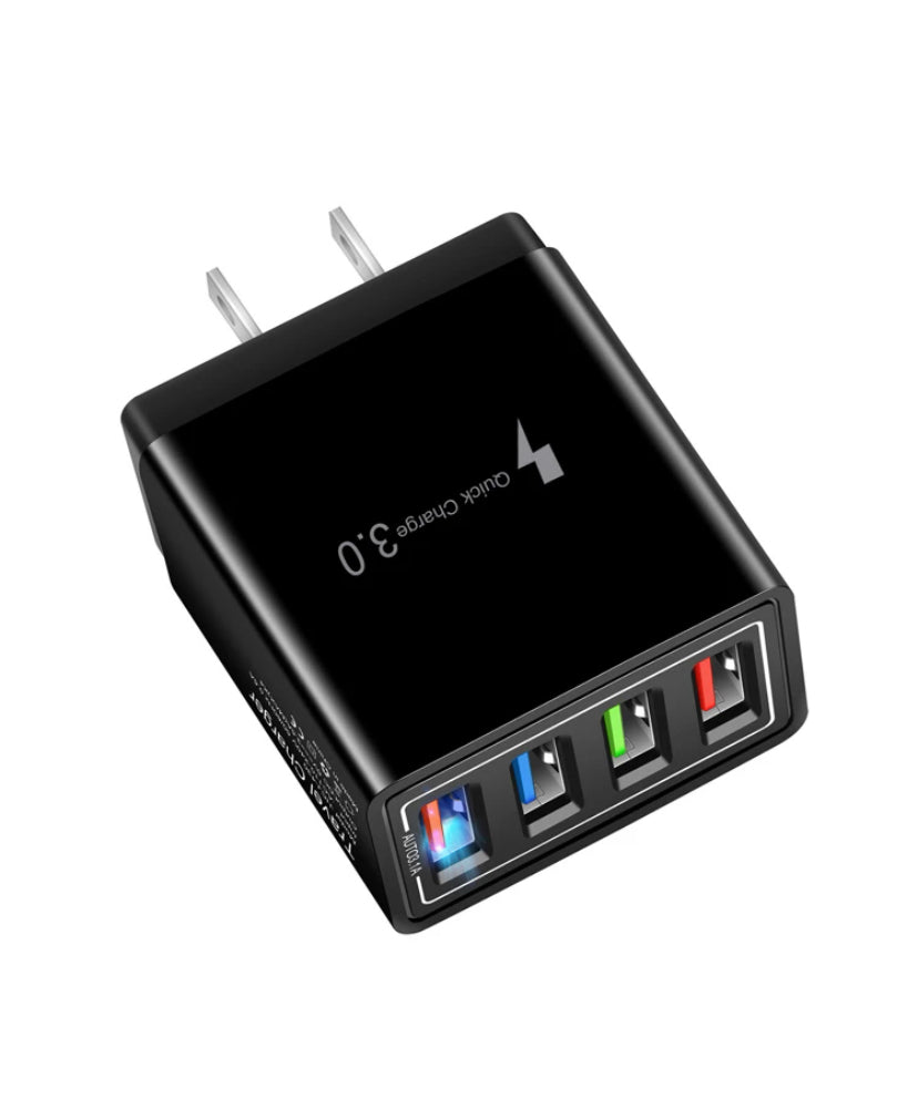 USB Wall 4 Port Portable Quick Charger