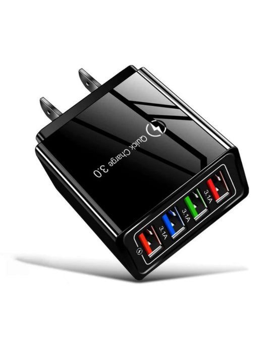 USB Wall 4 Port  Portable Quick Charger